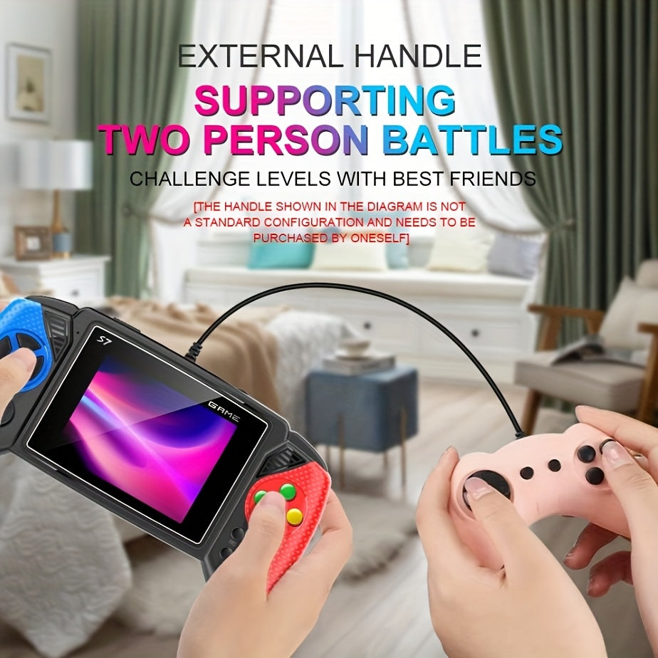 Console Arcade Portatile Retro S7 da 3,5” con Schermo a Colori – Mini Videogame Nostalgica, Sistema di Gioco Portatile Ideale come Regalo