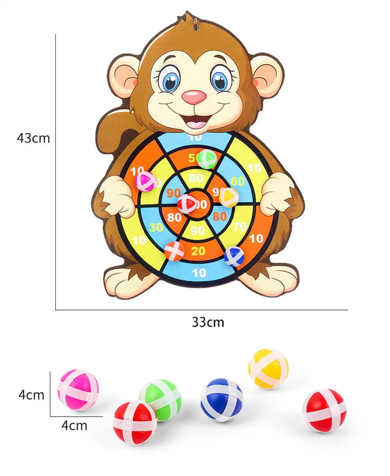 Bersaglio Montessori per Bambini 2-4 Anni 🐾 | Gioco con Palline Adesiveactive Educational Toys Baby