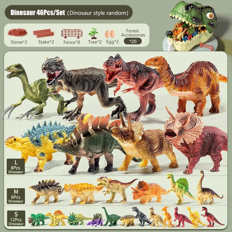 🦖 “Dinosauri Giurassici – Action Figures in PVC per Bambini, Tyrannosaurus e Animali Preistorici” 🌍