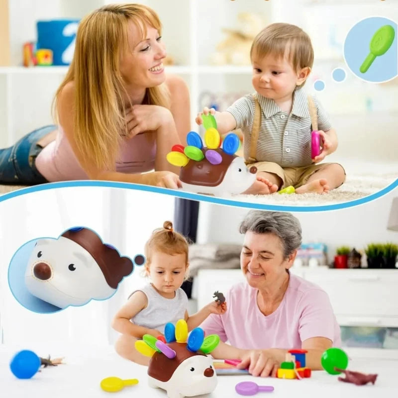 Giocattolo Sensoriale per Neonati e Toddler | Riccio Montessori, Motricità Fine