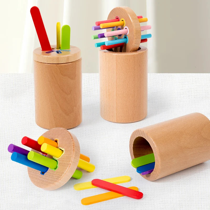 Gioco Montessori in Legno – Smistamento Colori e Abbinamenti 🎨🧠