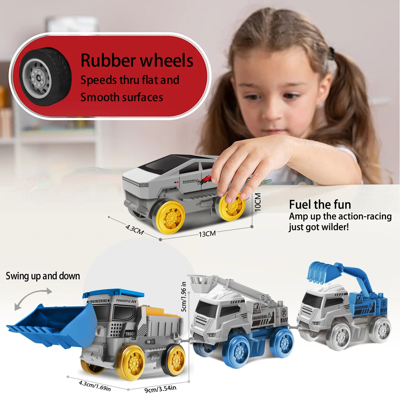 Space Track Toys – Pista Magica Flessibile con Auto e Treni Elettrici per Bambini