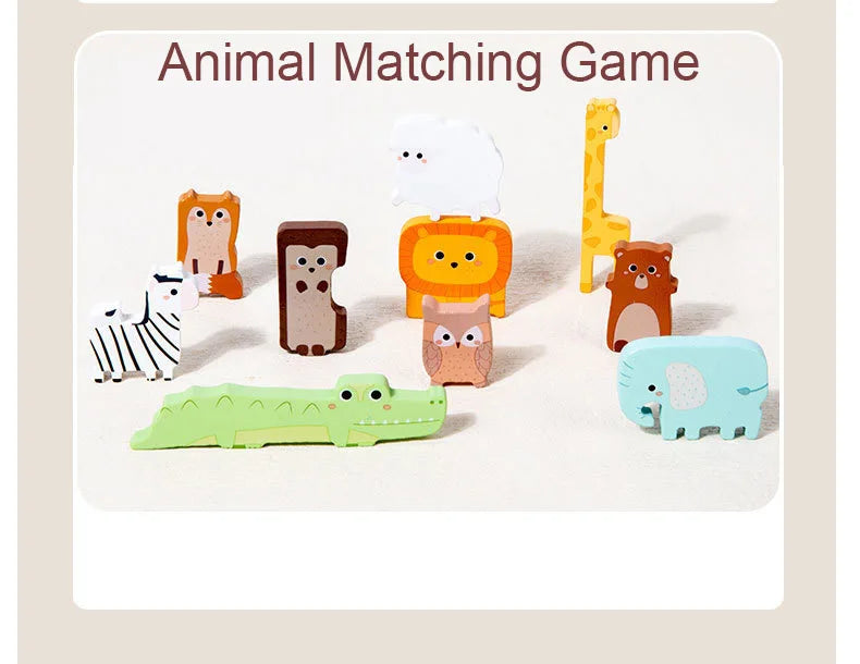 Gioco Montessori in Legno Naturale 4-in-1 | Sviluppo Motorio e Cognitivo