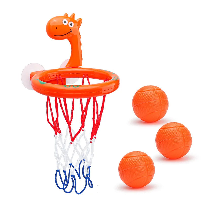 Giocattolo da Bagno per Bambini 🛁 | Set per Gioco con Acqua e Canestro da Basket con Ventosa + 3 Palline