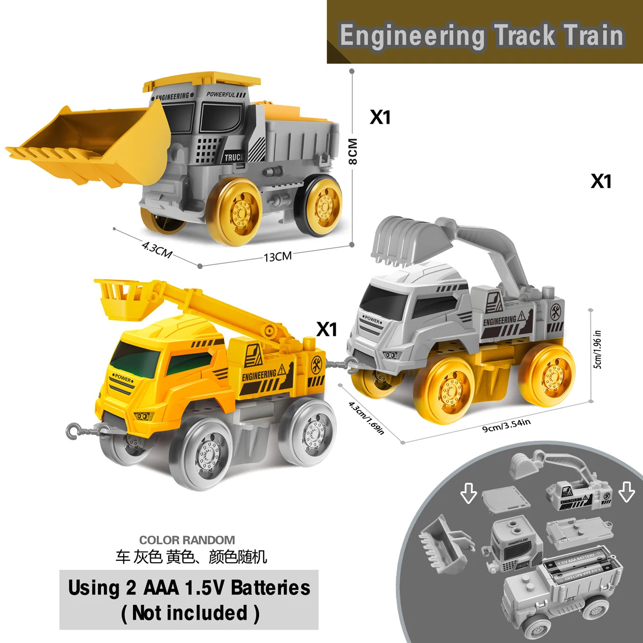 Space Track Toys – Pista Magica Flessibile con Auto e Treni Elettrici per Bambini