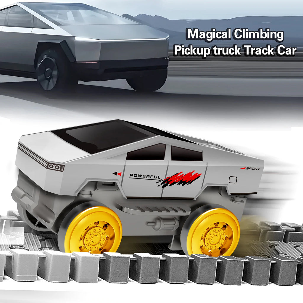 Space Track Toys – Pista Magica Flessibile con Auto e Treni Elettrici per Bambini