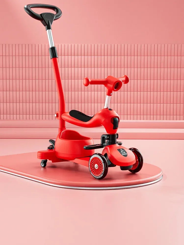 Monopattino Pieghevole a 3 Ruote per Bambini con Musica