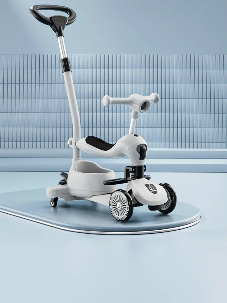 Monopattino Pieghevole a 3 Ruote per Bambini con Musica