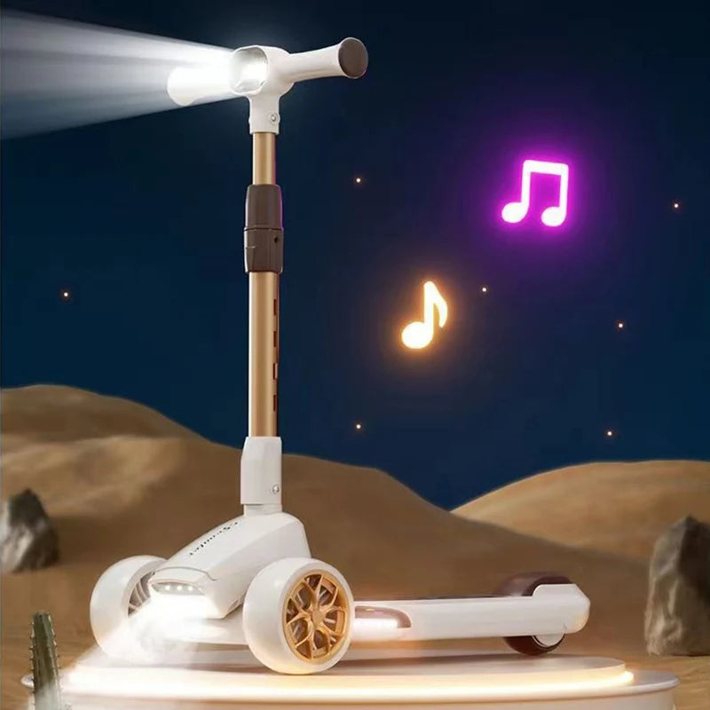 Monopattino per Bambini a 3 Ruote con Luce e Musica