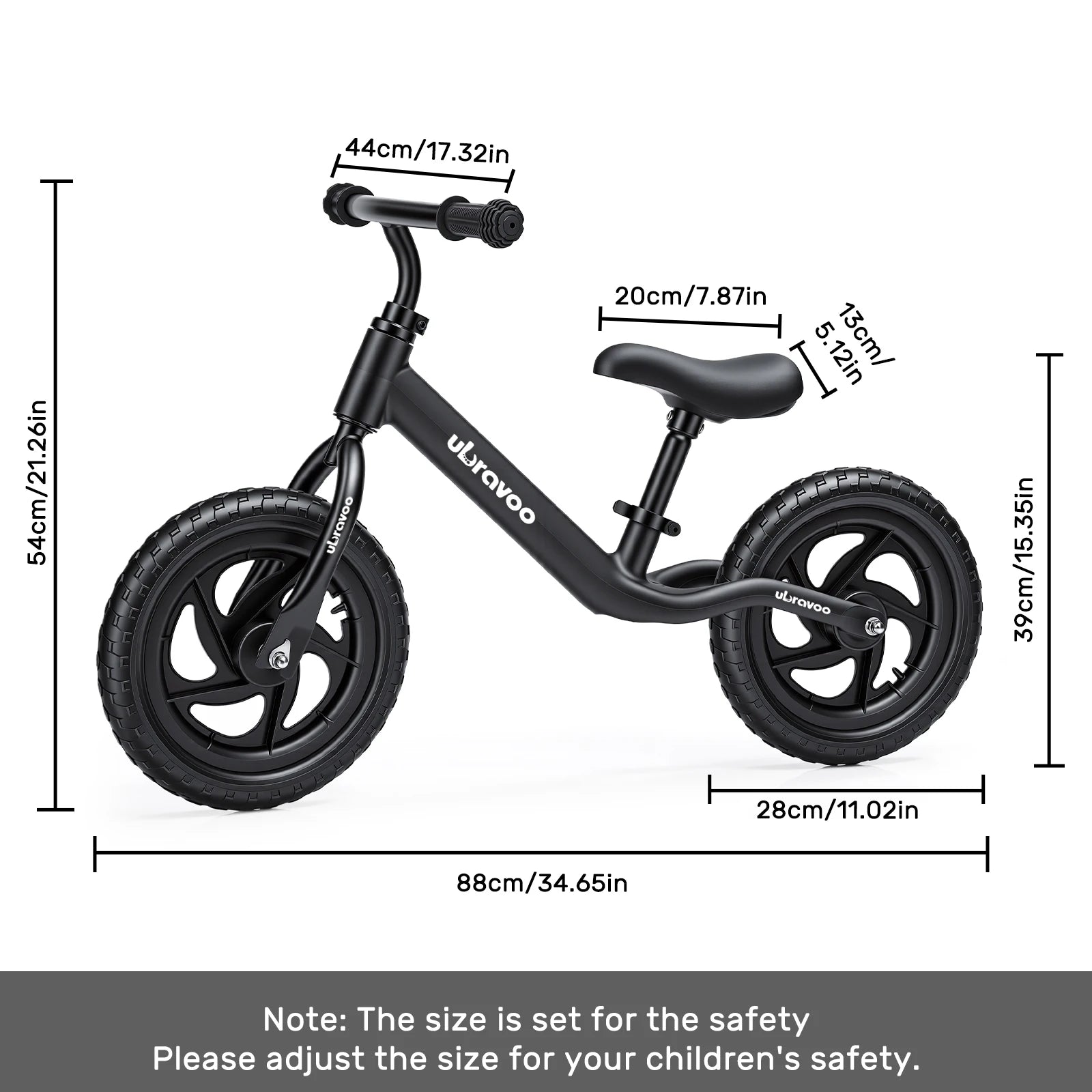 Bici Senza Pedali per Bambini Regolabile