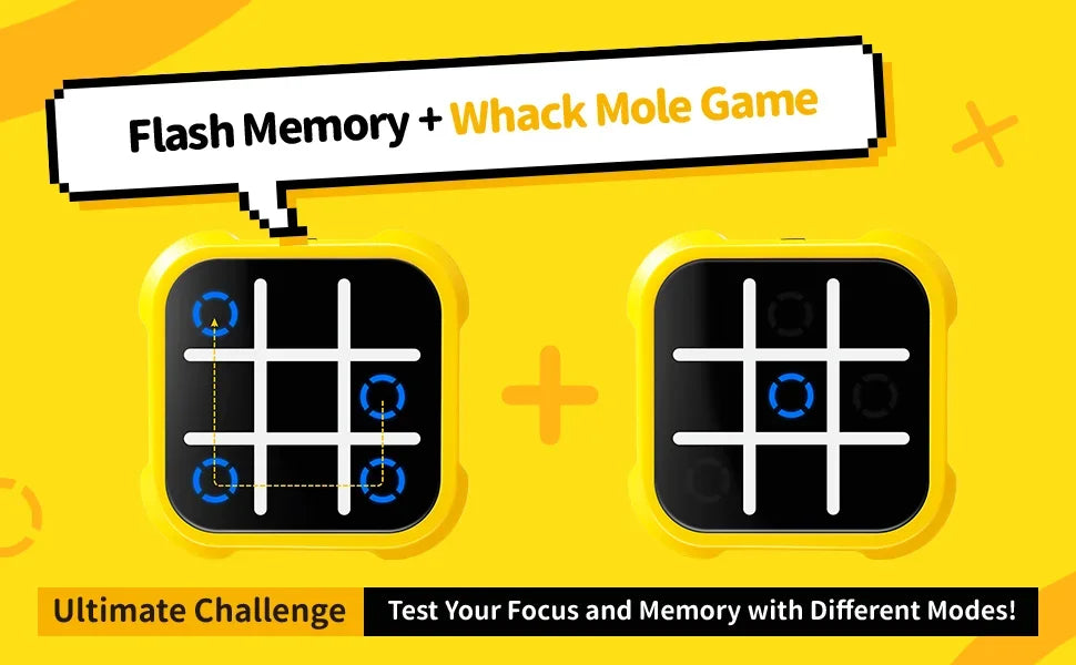 Tris Elettronico Portatile 3-in-1 🧠 | Gioco da Viaggio per Bambini e Adulti | Puzzle Educativo Montessori con Allenamento della Memoria