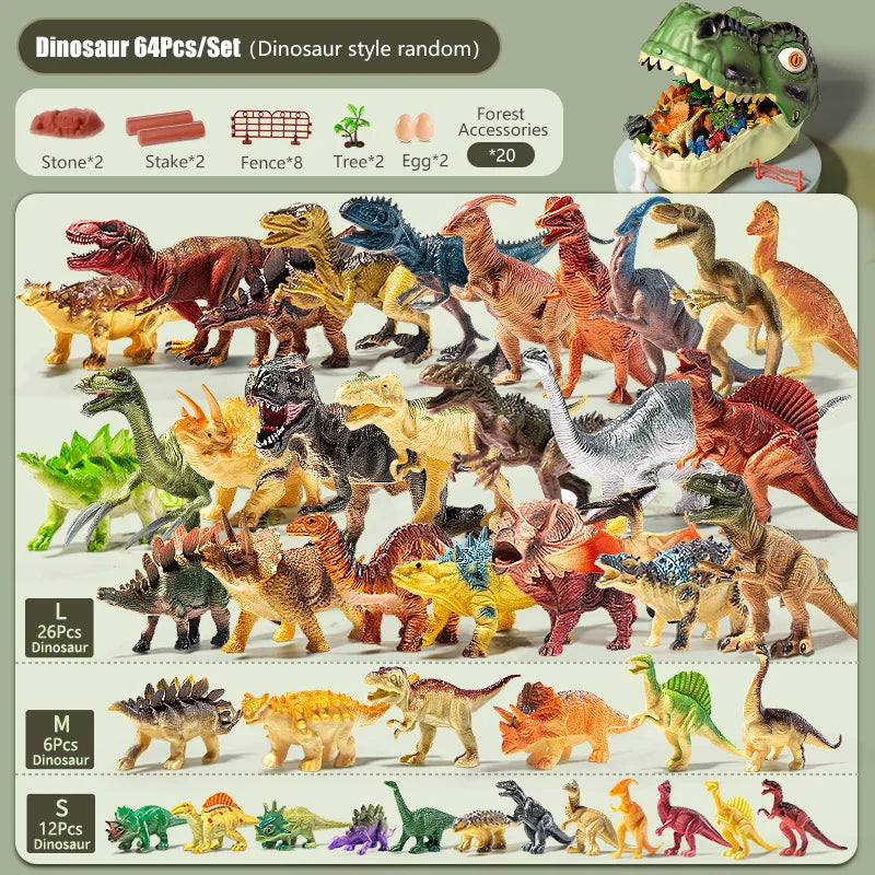 🦖 “Dinosauri Giurassici – Action Figures in PVC per Bambini, Tyrannosaurus e Animali Preistorici” 🌍