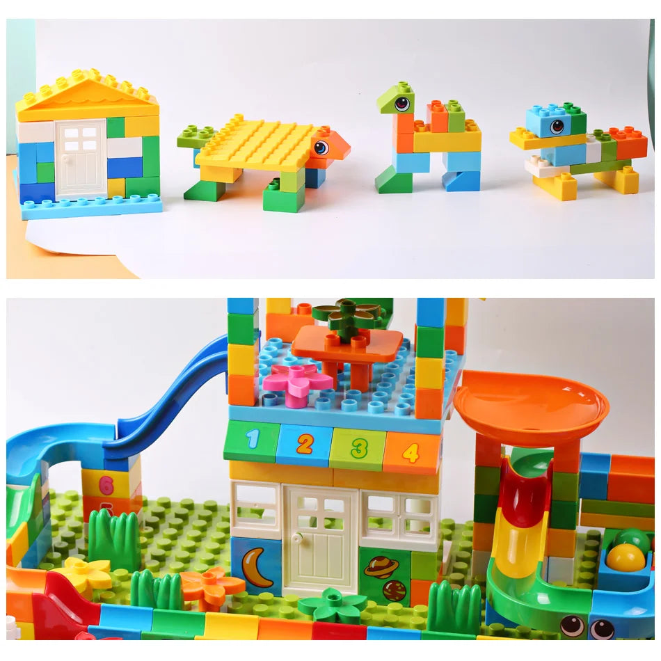 Costruzioni Grandi con Scivolo e Tetto – 100 Pezzi