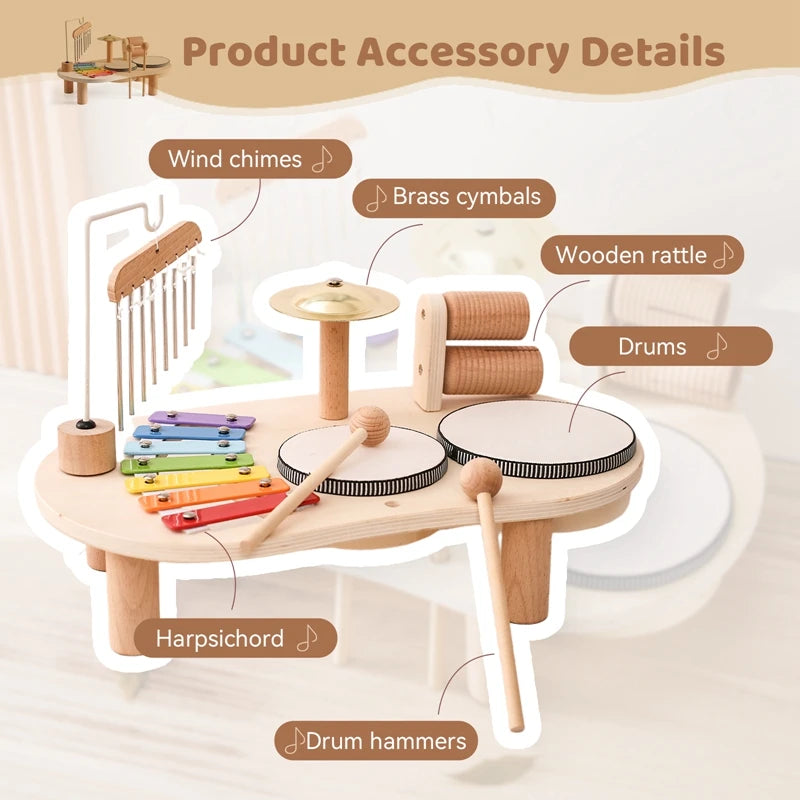 🎵 Xilofono e Campane Montessori in Legno – Giochi Musicali Educativi per Bambini e Neonati 🎵