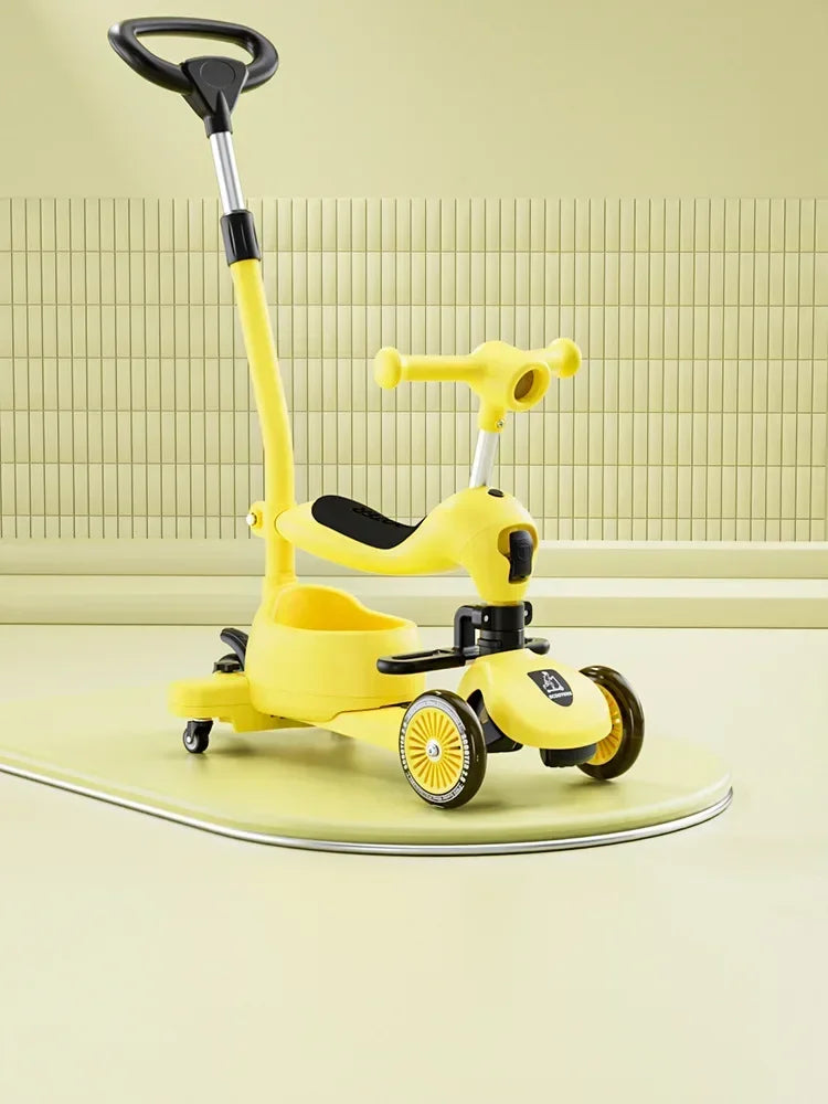 Monopattino Pieghevole a 3 Ruote per Bambini con Musica