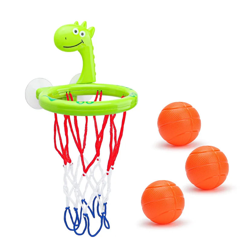 Giocattolo da Bagno per Bambini 🛁 | Set per Gioco con Acqua e Canestro da Basket con Ventosa + 3 Palline
